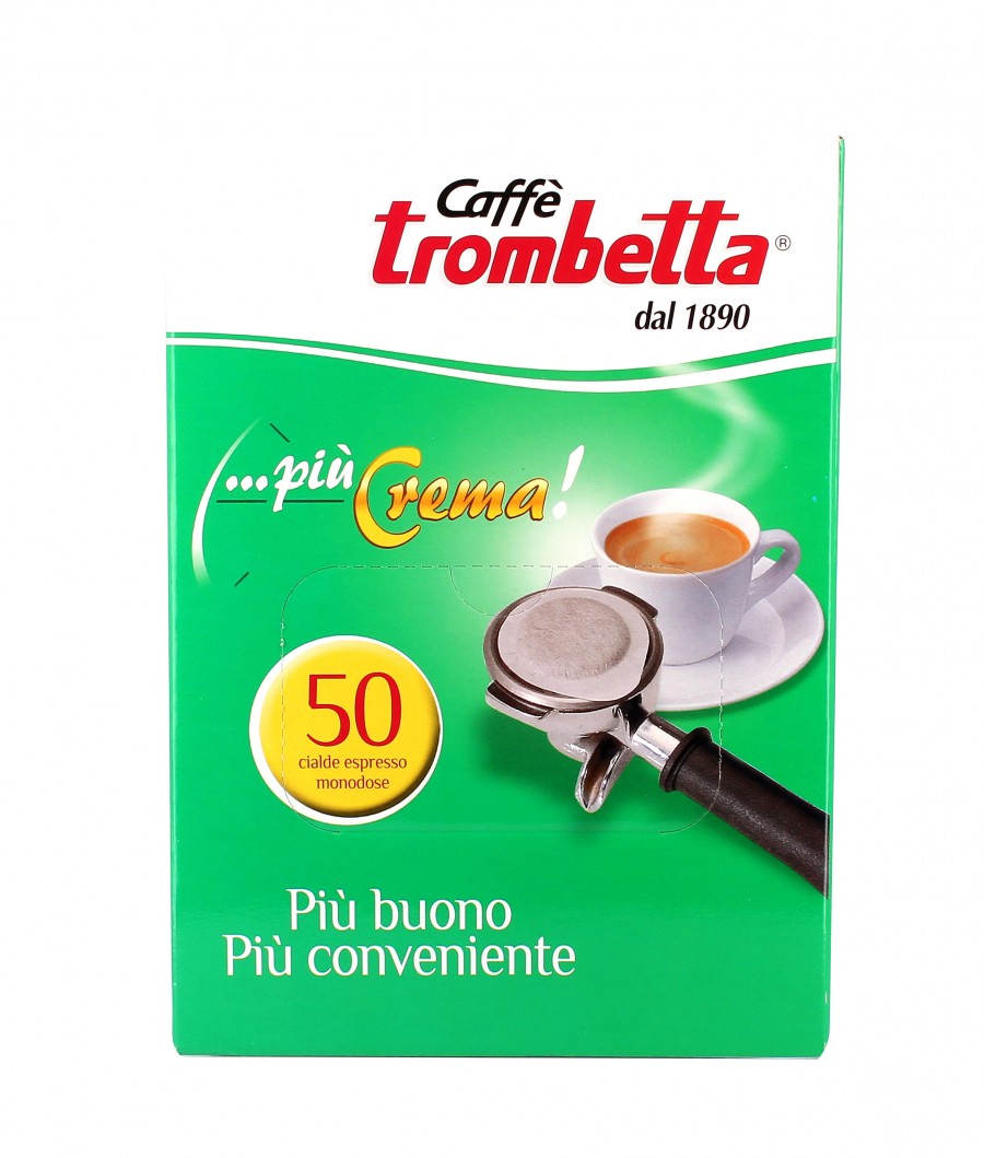 Caffè Trombetta in cialde più crema - confezione da 50